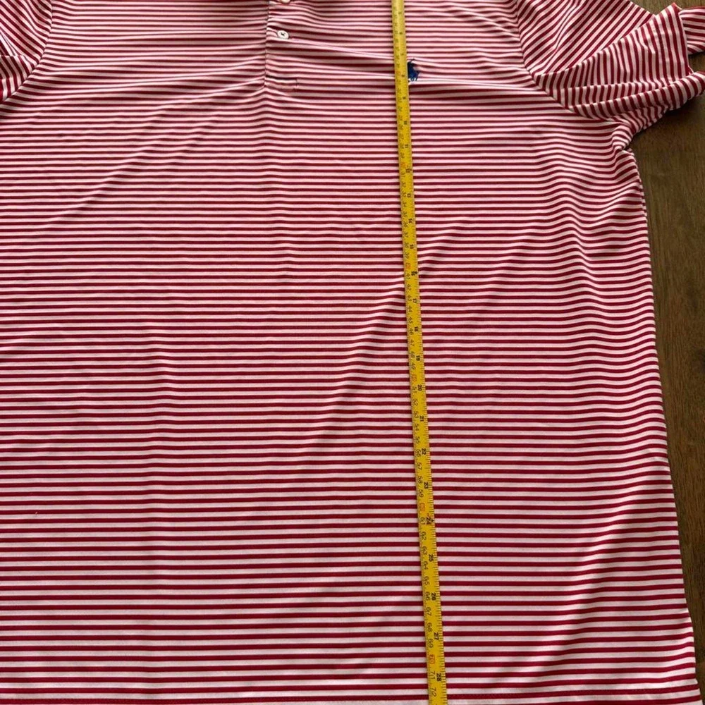 Polo Ralph Lauren Performance Striped Polo Red White XXL Golf